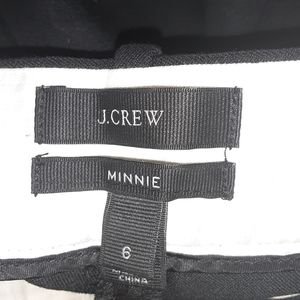 Black J.Crew Minnie Pant Sz 6. New without tag.